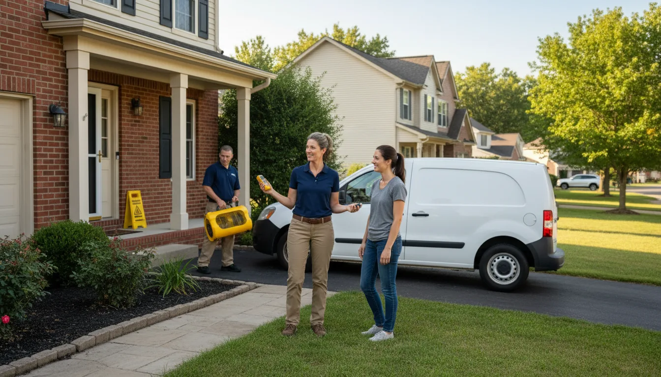 Residential water damage restoration in Nazareth, PA